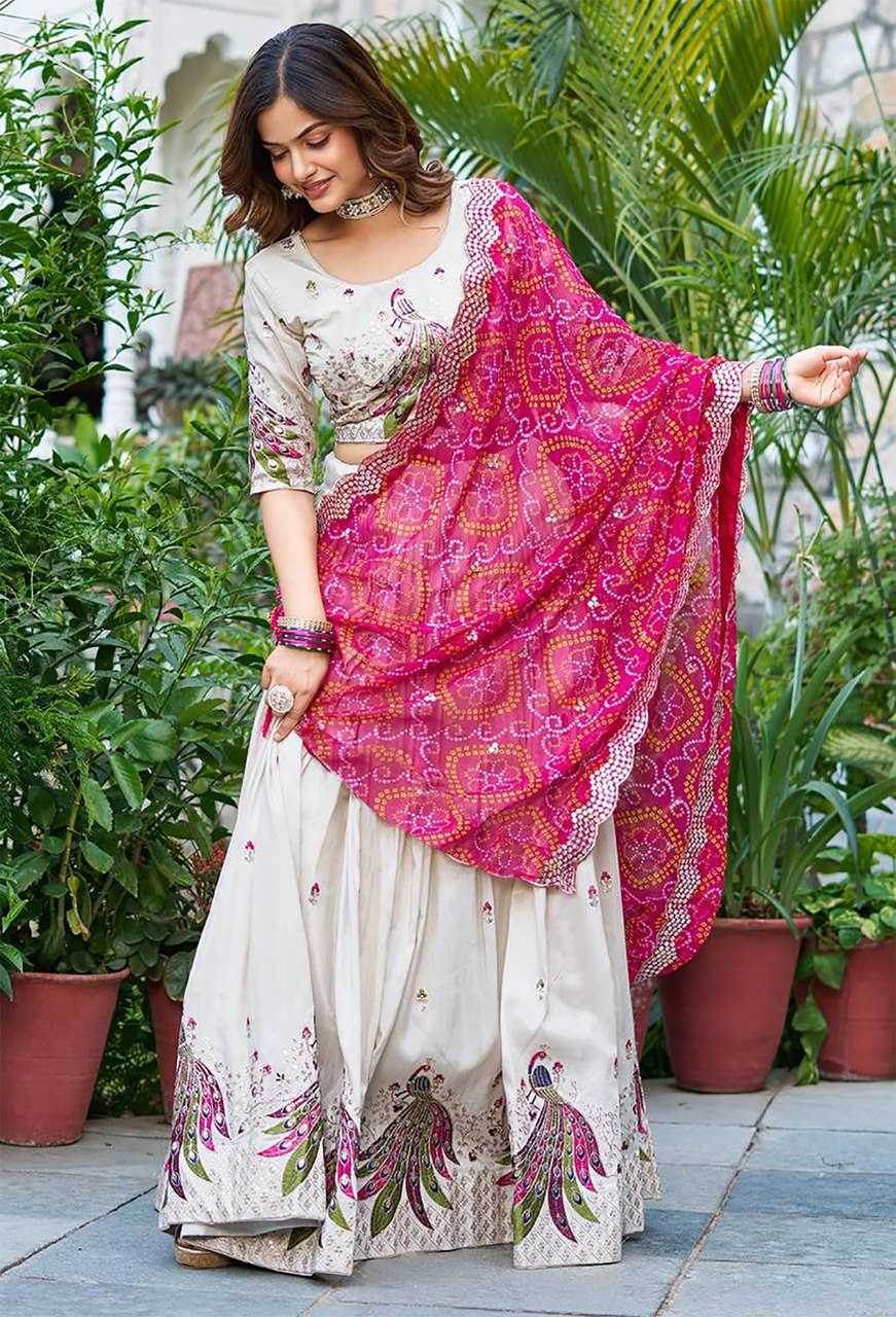 Chinon Embroidered Lehenga - MYLUXURY LANE ENTERPRISE